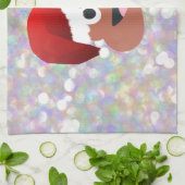 Santa claus emoji küchentuch (Gefaltet)