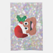 Santa claus emoji küchentuch (Vertikal)