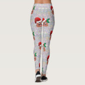 santa claus emoji Leggings (Rückseite)