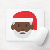 Santa claus emoji mousepad (Mit Mouse)