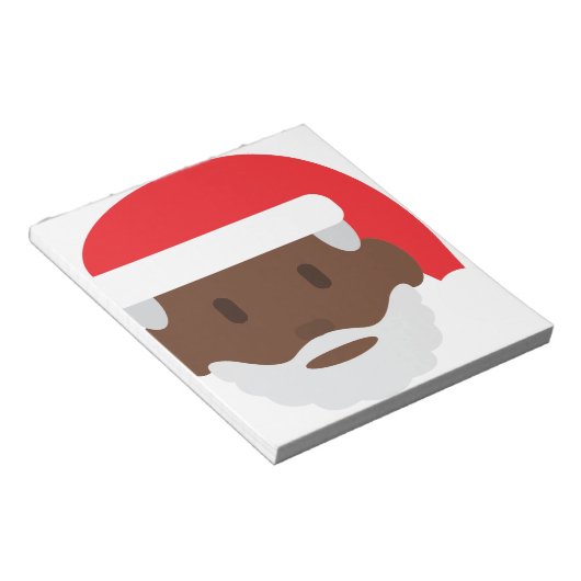 Santa claus emoji notizblock (angewinkelt)