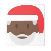 Santa claus emoji notizblock (Vorderseite)