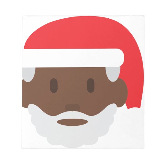 Santa claus emoji notizblock (Vorderseite)