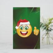 Santa claus emojis briefpapier (Stehend Vorderseite)