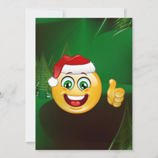 Santa claus emojis feiertagskarte (Vorderseite)