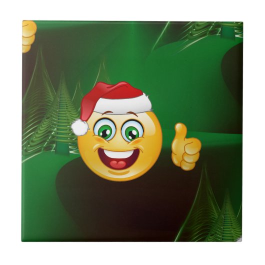 Santa claus emojis fliese (Vorderseite)