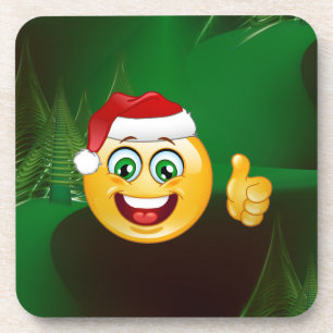 Santa claus emojis getränkeuntersetzer