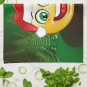 Santa claus emojis küchentuch (Gefaltet)