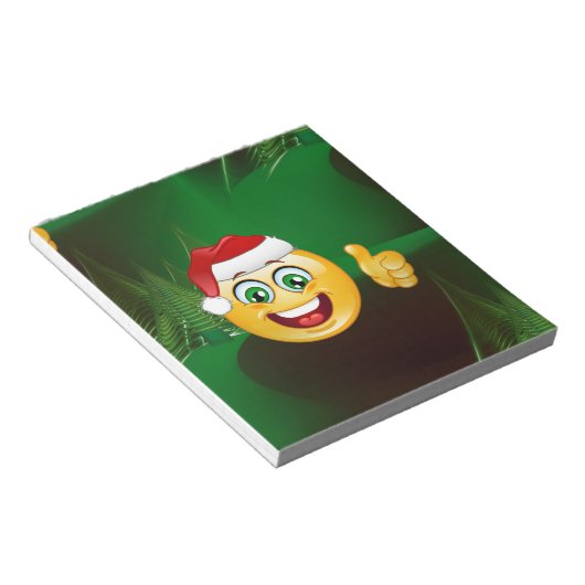 Santa claus emojis notizblock (angewinkelt)