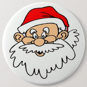 SANTA CLAUS FACE BUTTON