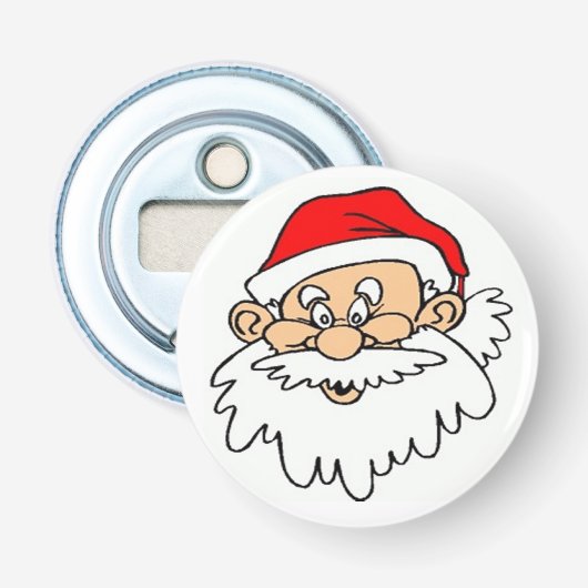 SANTA CLAUS FACE FLASCHENÖFFNER (Vorderseite)