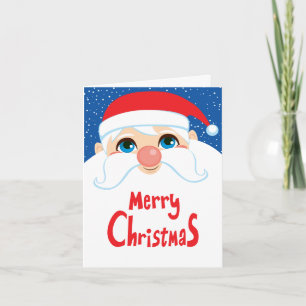 Santa Claus Face Frohe Weihnachten