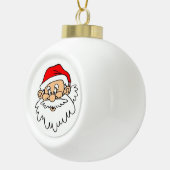 SANTA CLAUS FACE KERAMIK Kugel-Ornament (Rechts)