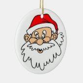 SANTA CLAUS FACE KERAMIKORNAMENT (Rechts)