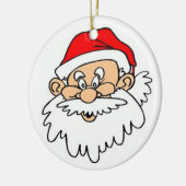 SANTA CLAUS FACE KERAMIKORNAMENT (Links)