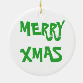 SANTA CLAUS FACE KERAMIKORNAMENT (Hinten)