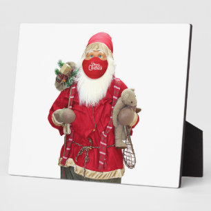 Santa Claus Face Mask Fotoplatte