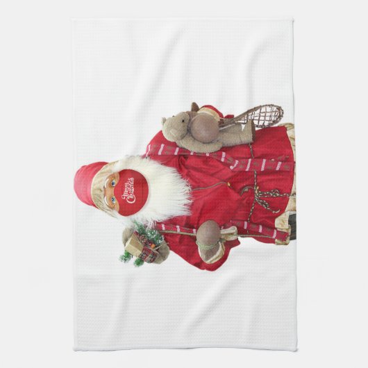 Santa Claus Face Mask Geschirrtuch (Vertikal)
