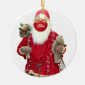 Santa Claus Face Mask Keramik Ornament (Vorne)