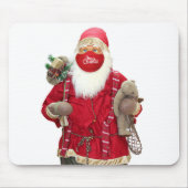 Santa Claus Face Mask Mousepad (Vorne)