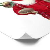 Santa Claus Face Mask Poster (Ecke)