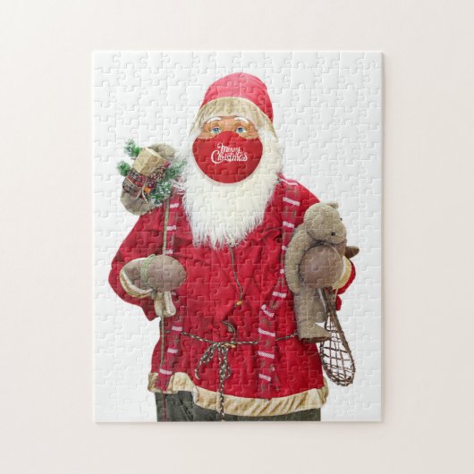 Santa Claus Face Mask Puzzle (Vertikal)