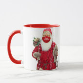 Santa Claus Face Mask Tasse (Links)