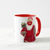 Santa Claus Face Mask Tasse (VorderseiteRechts)
