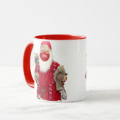 Santa Claus Face Mask Tasse (Vorderseite Links)