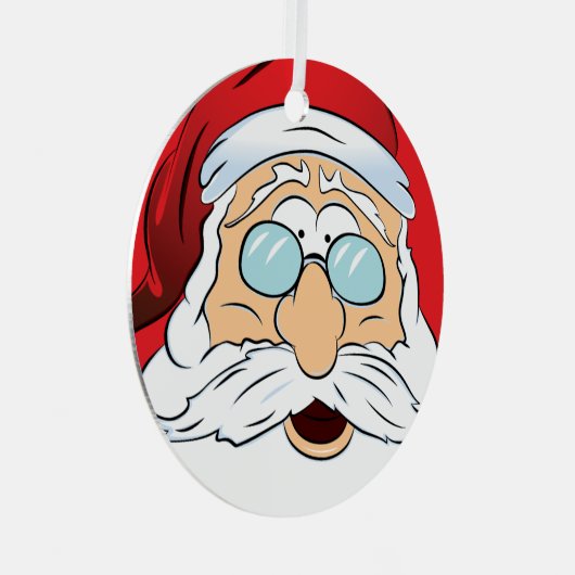 Santa Claus Face Ornament (Vorderseite Rechts)