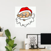 SANTA CLAUS FACE POSTER (Heimbüro)