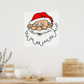 SANTA CLAUS FACE POSTER (Küche)