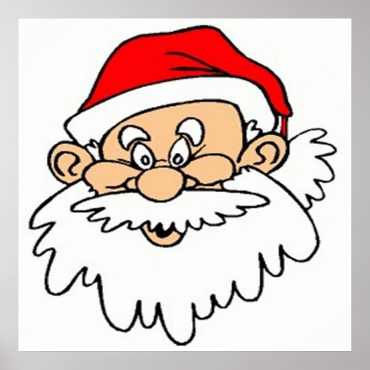 SANTA CLAUS FACE POSTER (Vorne)