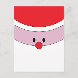 Santa Claus Face Postkarte