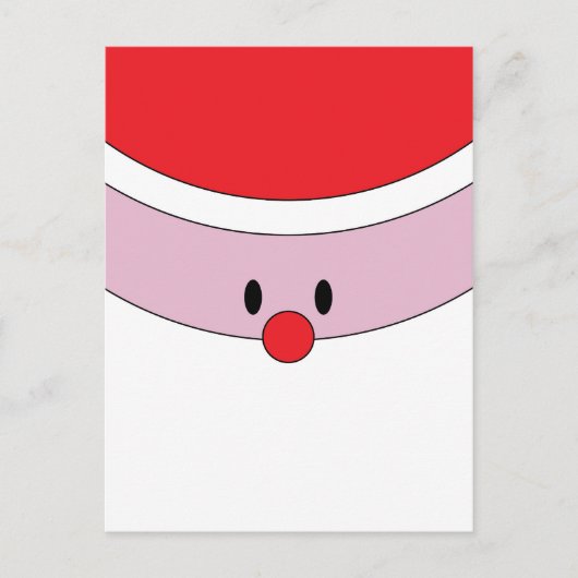 Santa Claus Face Postkarte (Vorderseite)