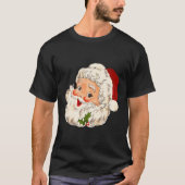Santa Claus Face Santa Claus T-Shirt (Vorderseite)