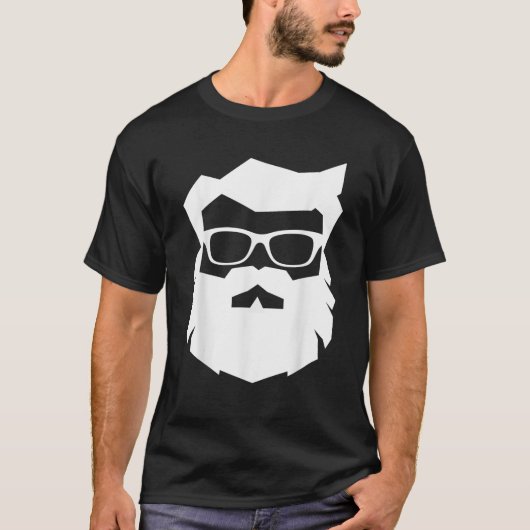 SANTA CLAUS FACE Sonnenbrille mit Bart Xmas Funny T-Shirt (Vorderseite)