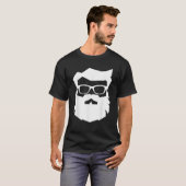 SANTA CLAUS FACE Sonnenbrille mit Bart Xmas Funny T-Shirt (Vorne ganz)