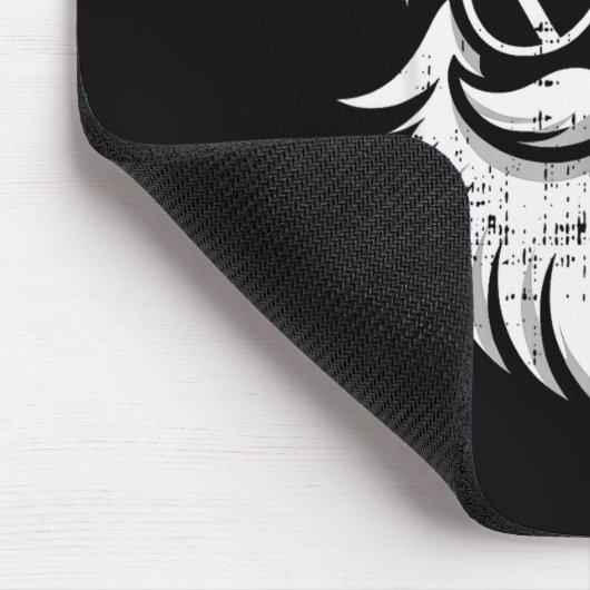 Santa Claus Face Sungles With Hat Beard Christmas Mousepad (Ecke)