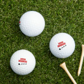 Santa Claus fährt Golfcart Golfball (Insitu Gras)