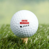 Santa Claus fährt Golfcart Golfball (Insitu T-Shirt)