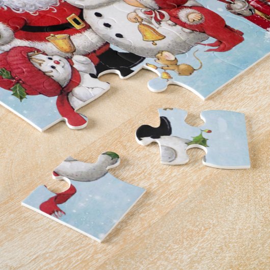 Santa Claus feiert Weihnachten Jigsaw Puzzle (Seite)