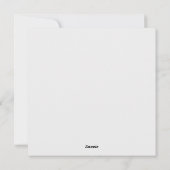 Santa Claus Feiertagskarte (Rückseite)