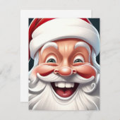 Santa Claus Feiertagskarte (Vorne/Hinten)
