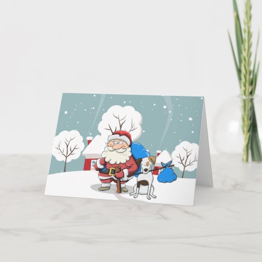 Santa Claus Feiertagskarte (Vorderseite)
