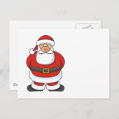 Santa Claus Feiertagspostkarte (Vorne/Hinten)