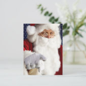 Santa Claus Feiertagspostkarte (Stehend Vorderseite)