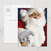 Santa Claus Feiertagspostkarte (Vorne/Hinten)
