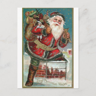 Santa Claus Feiertagspostkarte