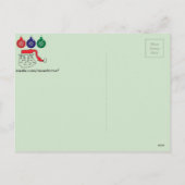 Santa Claus Feiertagspostkarte (Rückseite)